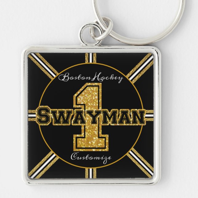 Boston Hockey Swayman 1 Key Ring (Front)