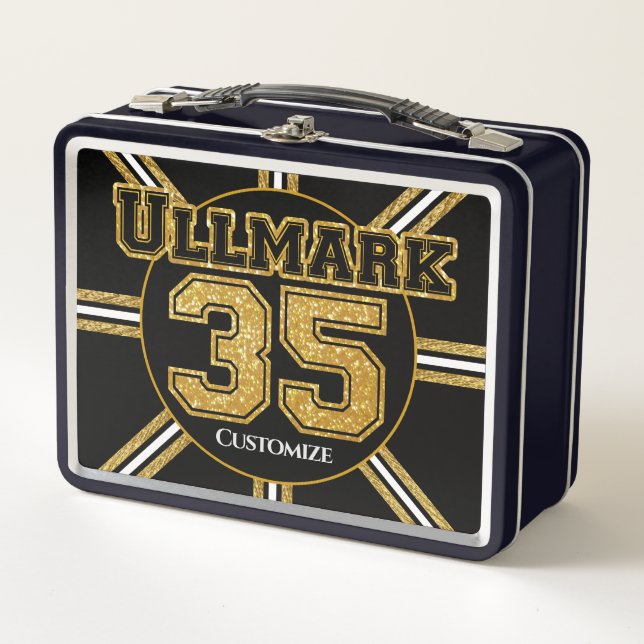 Boston Hockey Ullmark 35 Metal Lunch Box (Front)