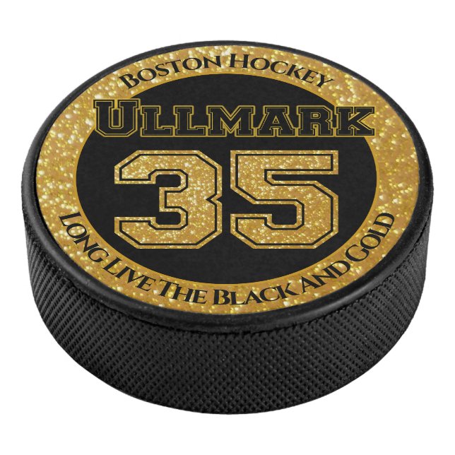 Boston Hockey Ullmark 35 Puck (3/4)