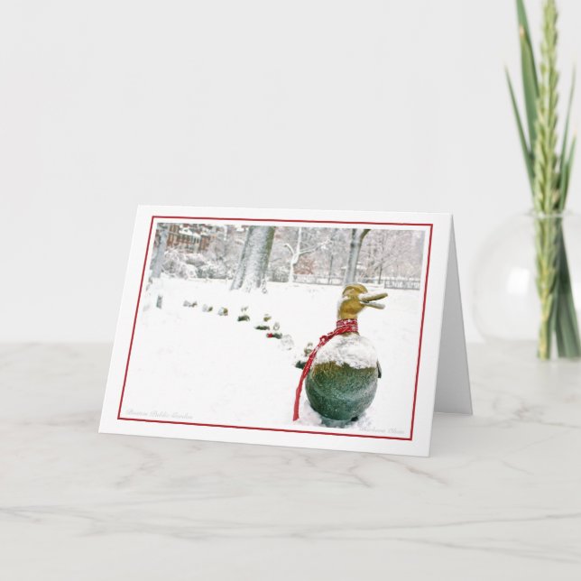 Boston-Holiday: Make Room for Ducklings Holiday Card (Front)