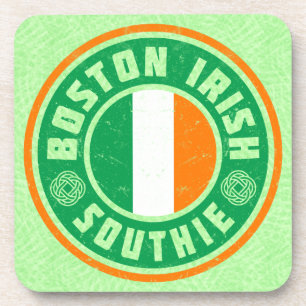 Boston Irish American Southie Coaster Set