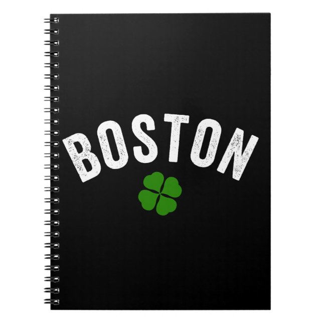 Boston Irish Shamrock Notebook (Front)