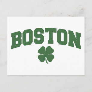 Boston (Irish Shamrock) Postcard