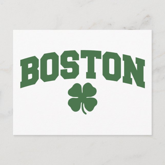 Boston (Irish Shamrock) Postcard (Front)