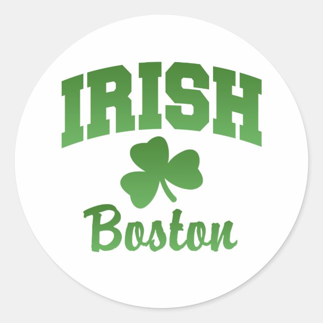 Boston Irish Sticker (Front)
