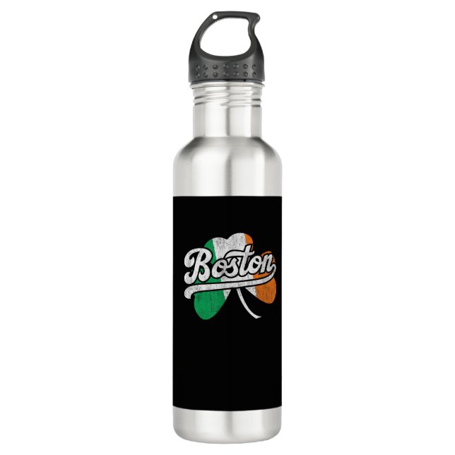 Boston Irish T-Shirt T-Shirt 710 Ml Water Bottle (Front)