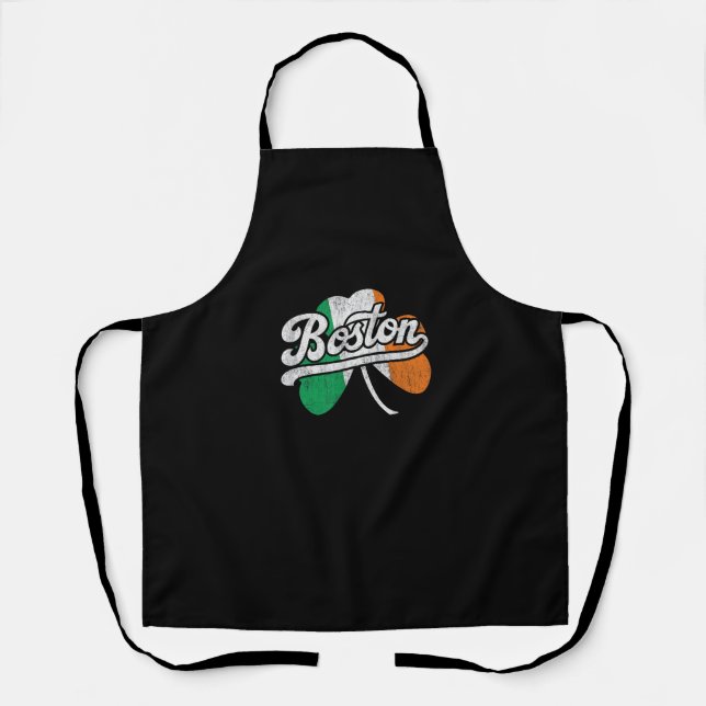 Boston Irish T-Shirt T-Shirt Apron (Front)