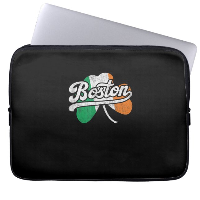Boston Irish T-Shirt T-Shirt Laptop Sleeve (Front)