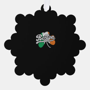 Boston Irish T-Shirt T-Shirt Tree Decoration Card