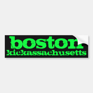 boston, kickassachusetts bumper sticker
