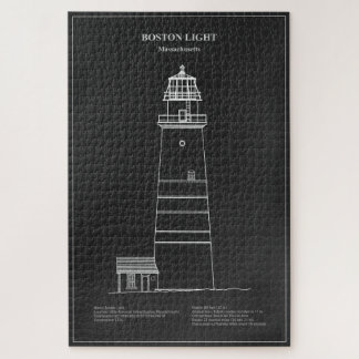 Boston Light Lighthouse - Massachusetts – PD Jigsaw Puzzle