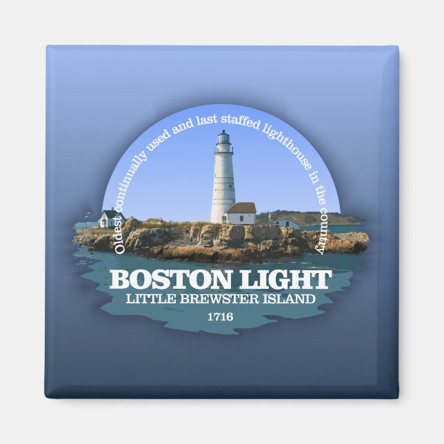 Boston Light Magnet (Front)