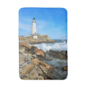 Boston Lighthouse, Massachusetts Bath Mat