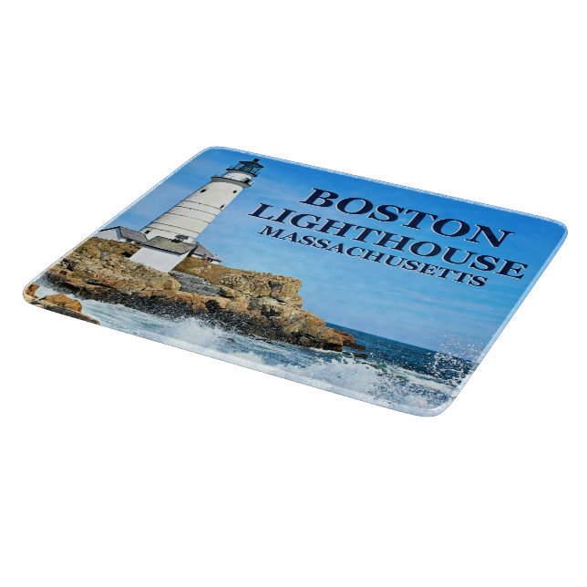 Boston Lighthouse, Massachusetts Cutting Board (Corner)