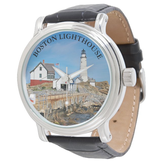 Boston Lighthouse, Massachusetts eWatch Watch (Angled)