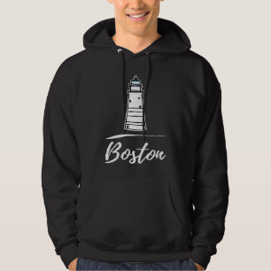 Boston lighthouse Massachusetts Hoodie