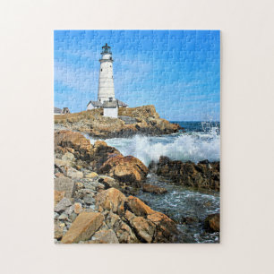 Boston Lighthouse, Massachusetts Jigsaw Puzzle