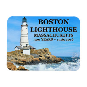 Boston Lighthouse, Massachusetts Magnet