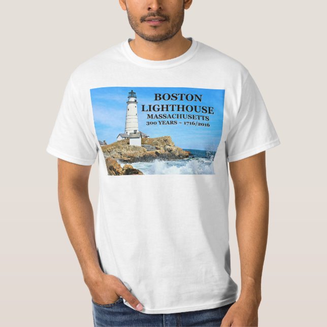 Boston Lighthouse, Massachusetts T-Shirt (Front)