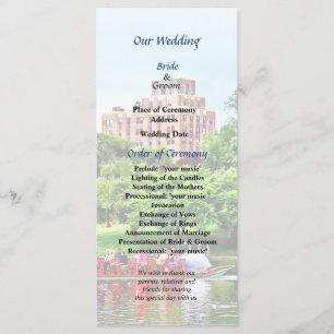 Boston MA Boston Public Garden Wedding Program