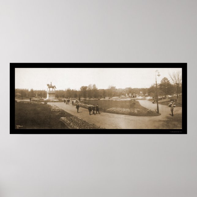 Boston MA Garden Photo 1904 Poster (Front)