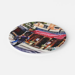Boston MA - Hanover Street North End Paper Plate