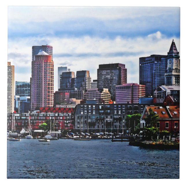 Boston MA - Inner Harbour Ceramic Tile (Front)
