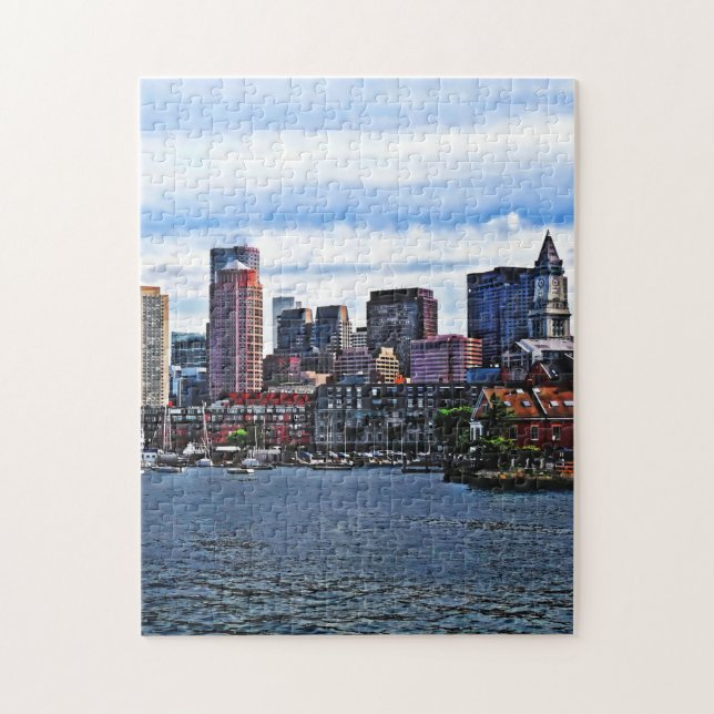 Boston MA - Inner Harbour Jigsaw Puzzle (Vertical)