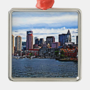 Boston MA - Inner Harbour Metal Ornament