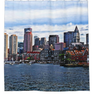 Boston MA - Inner Harbour Shower Curtain
