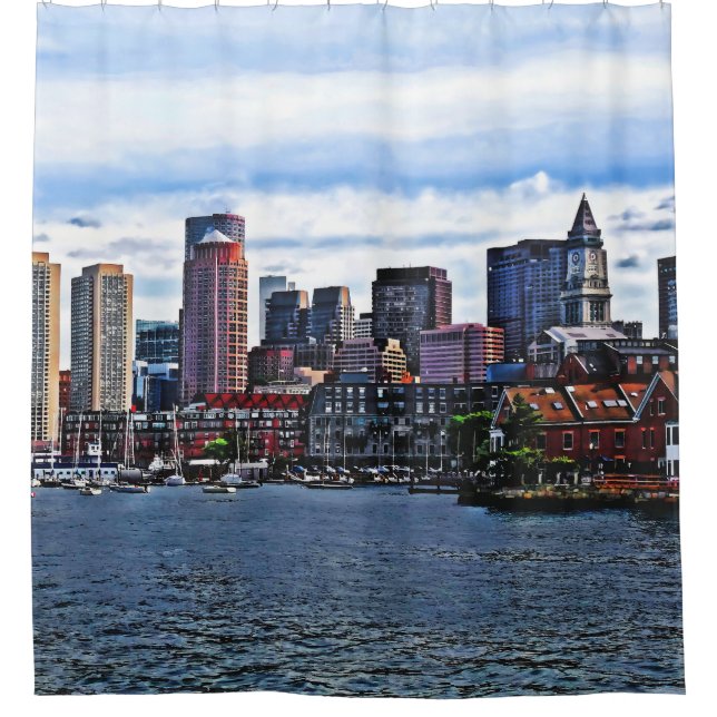 Boston MA - Inner Harbour Shower Curtain (Front)