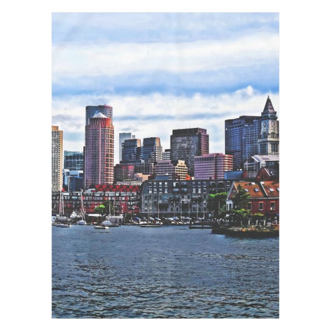 Boston MA - Inner Harbour Tablecloth (Front)