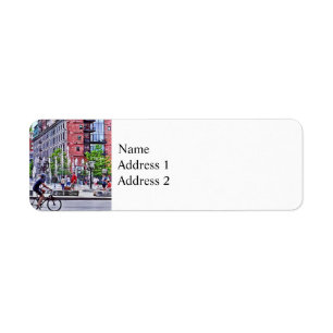 Boston MA - Rings Fountain Return Address Label