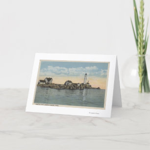 Boston, MABoston Lighthouse at Boston Harbour Card