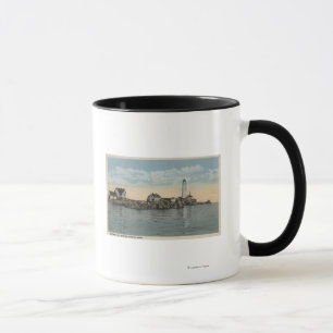 Boston, MABoston Lighthouse at Boston Harbour Mug