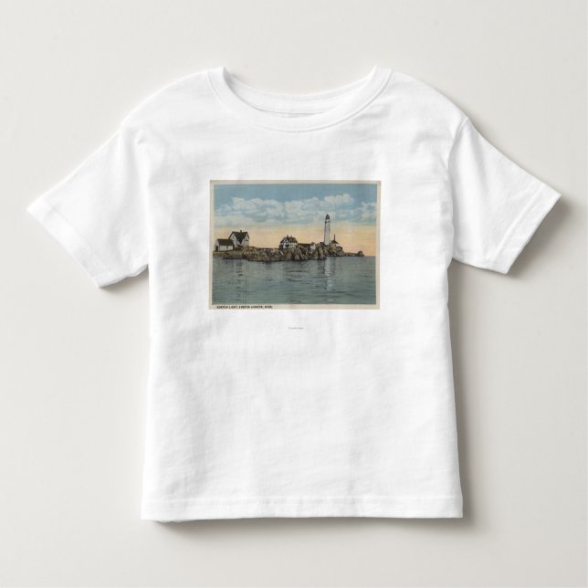 Boston, MABoston Lighthouse at Boston Harbour Toddler T-Shirt (Front)