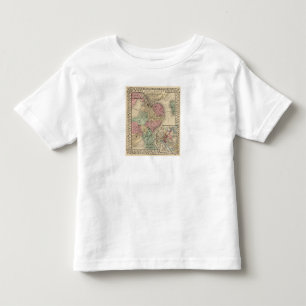 Boston Map by Mitchell Toddler T-Shirt