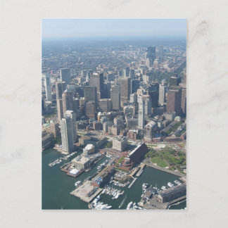 Boston Mass Skyline Postcard