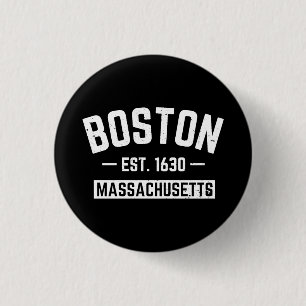 Boston Massachusetts 3 Cm Round Badge