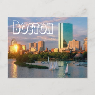 Boston, Massachusetts - Boston Harbour Post Card