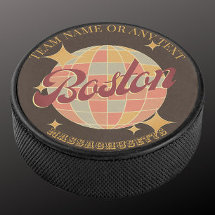 Boston Massachusetts City ice hockey Puck