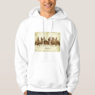 Boston Massachusetts Cityscape Hoodie