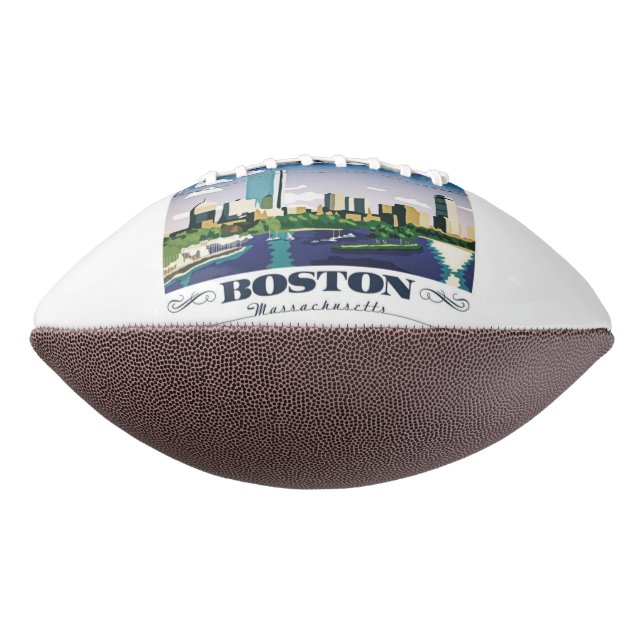 Boston, Massachusetts Football (Rotated 90)