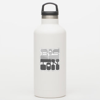 Boston Massachusetts Gray Bubble Letter