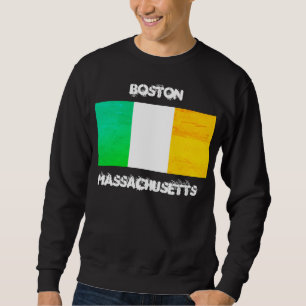 Boston Massachusetts Irish Flag – Boston Souvenir Sweatshirt