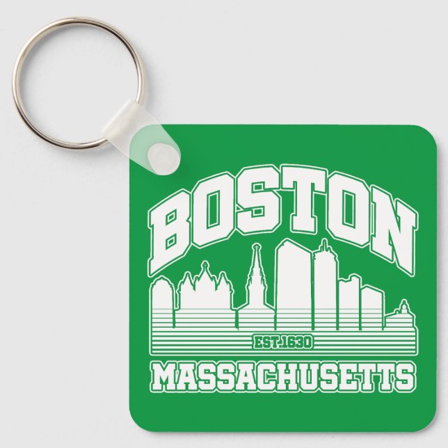 Boston,Massachusetts Key Ring (Front)
