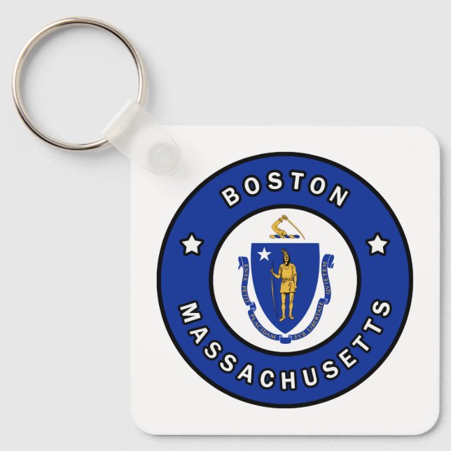 Boston Massachusetts Key Ring (Front)