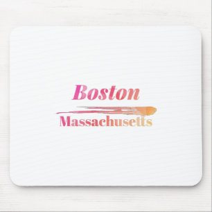 Boston Massachusetts Low Poly Mouse Pad