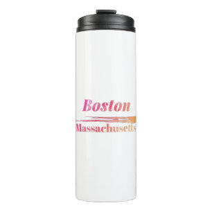 Boston Massachusetts Low Poly Thermal Tumbler