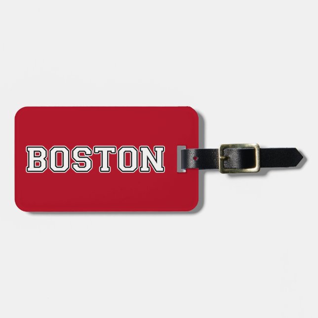 Boston Massachusetts Luggage Tag (Front Horizontal)